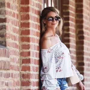 Lily Stripe Off Shoulder
